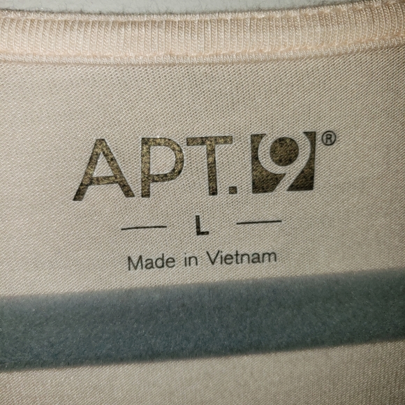 APT 9 DRESSY BLOUSE TOP PALE PEACHY PINK SIZE LARGE - Picture 2 of 4